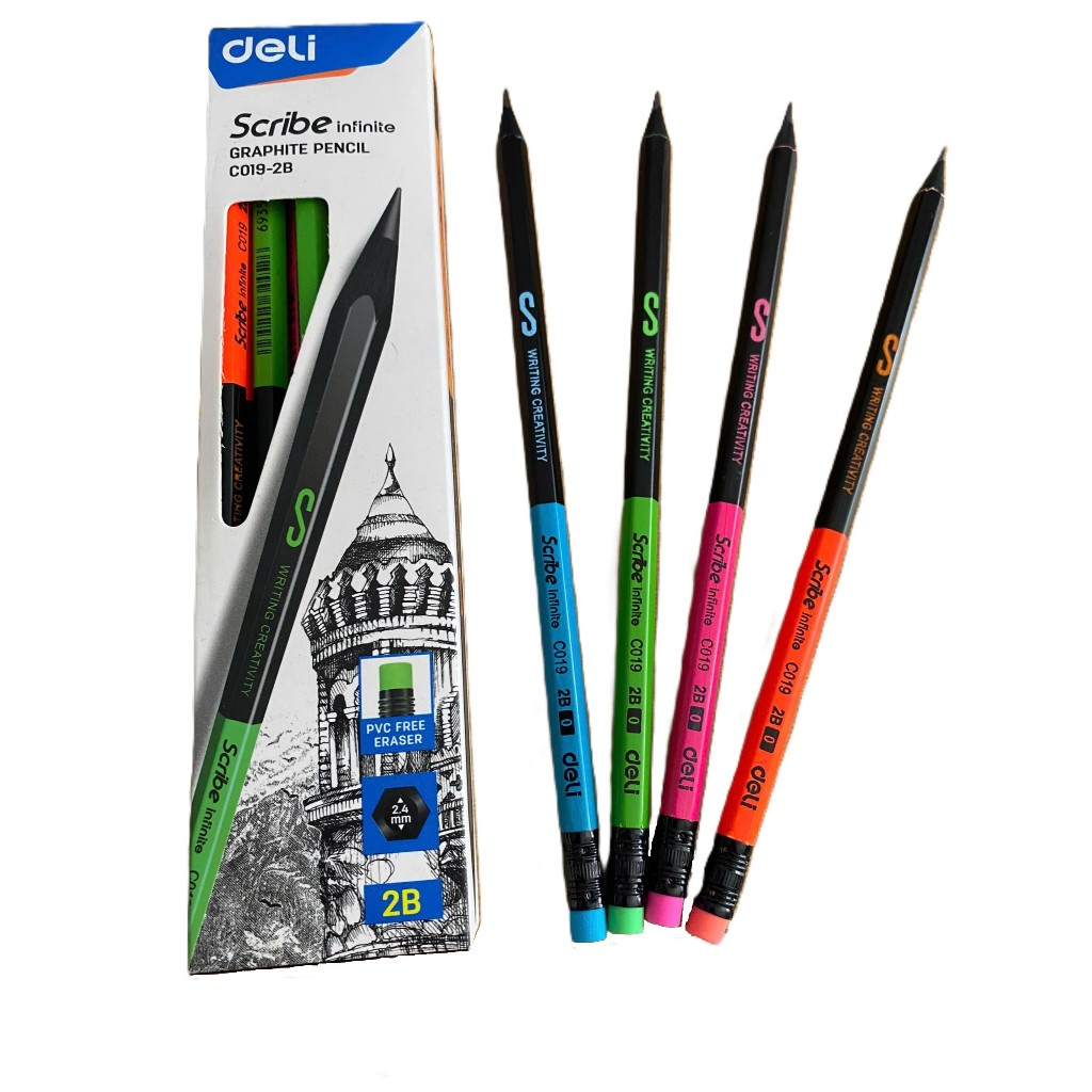 Deli 2B C019 2B ดินสอไม้พรีเมียม