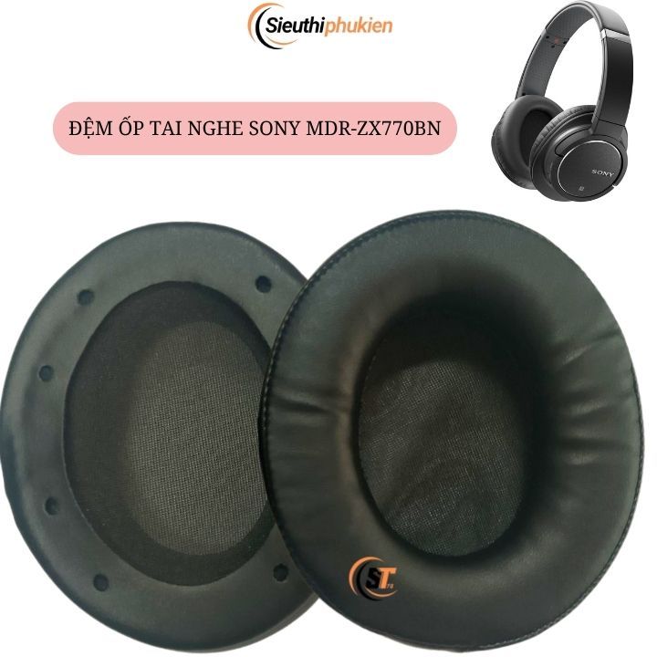 1 คู่ SONY MDR-ZX770BN MDR ZX770BN แผ่นรองหูฟังผ้า/หนังวัสดุ