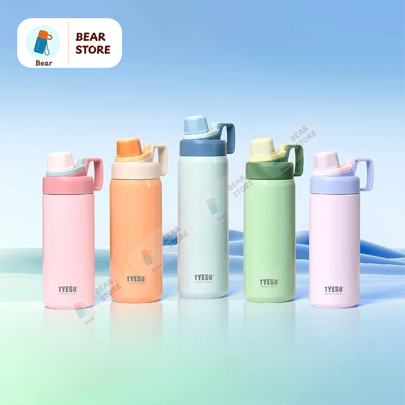 กระติกน้ําร้อน Tyeso Active ของแท้ 3 ความจุ 600-900ml, กระติกน้ําร้อนกีฬา Tyeso Active