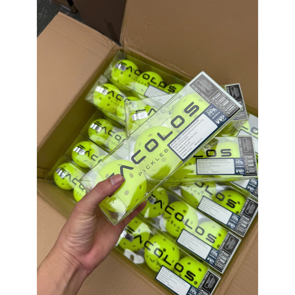 Facolos F-Pro Gen 2 Performance Pickleball Standard (USAPA) 40 หลุมพร้อมเส้นผ่านศูนย์กลาง 74 มม.