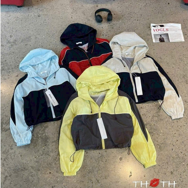 เสื้อแจ็คเก็ตร่มชูชีพกันแดด-ซับในตาข่ายพร้อมดีไซน์โลโก้ปักอย่างดี (2 สีใน 1) แบบ ไม่จํากัดเพศ สําหรับผู้ชายและผู้หญิงหมวก 2 ชั้น