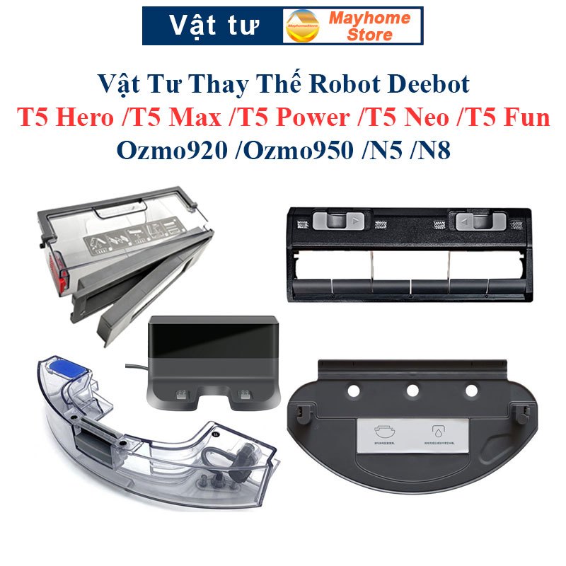 Deebot T5 Hero, T5 Max, T5 Power, T5 Neo, T5 Fun, T5 Pro, T5 Plus, Ozmo920, Ozmo950, N5, N8/ อุปกรณ์