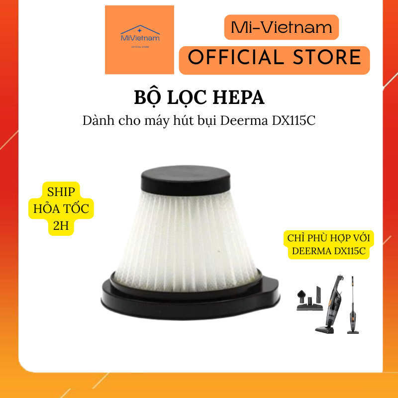 แผ่นกรอง Hepa ทดแทนสําหรับเครื่องดูดฝุ่น Deerma DX115C