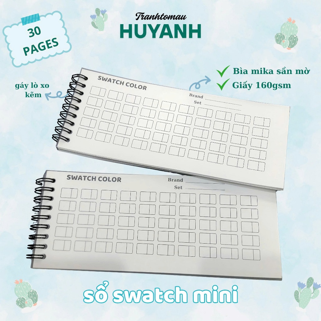 SWATCH นาฬิกาสีมินิ 30 แผ่น - ขนาด 9*21ซม กระเป๋าง่าย