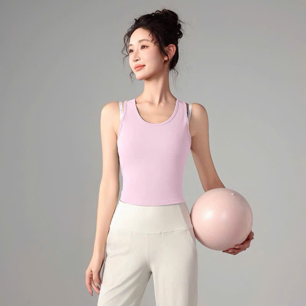 เสื้อกล้ามยางยืด Lulu - Gym Yoga Pilates Flow - B23