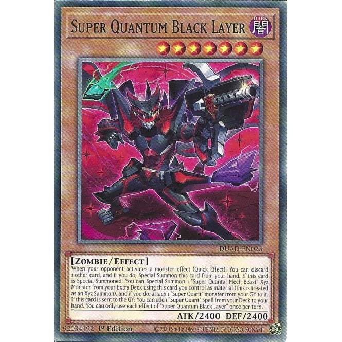 [KW2 Yugioh] [EN-UK] การ์ด DUAD-EN025 Super Quantum Black Layer : การ์ดทั่วไป : รุ่นที่ 1