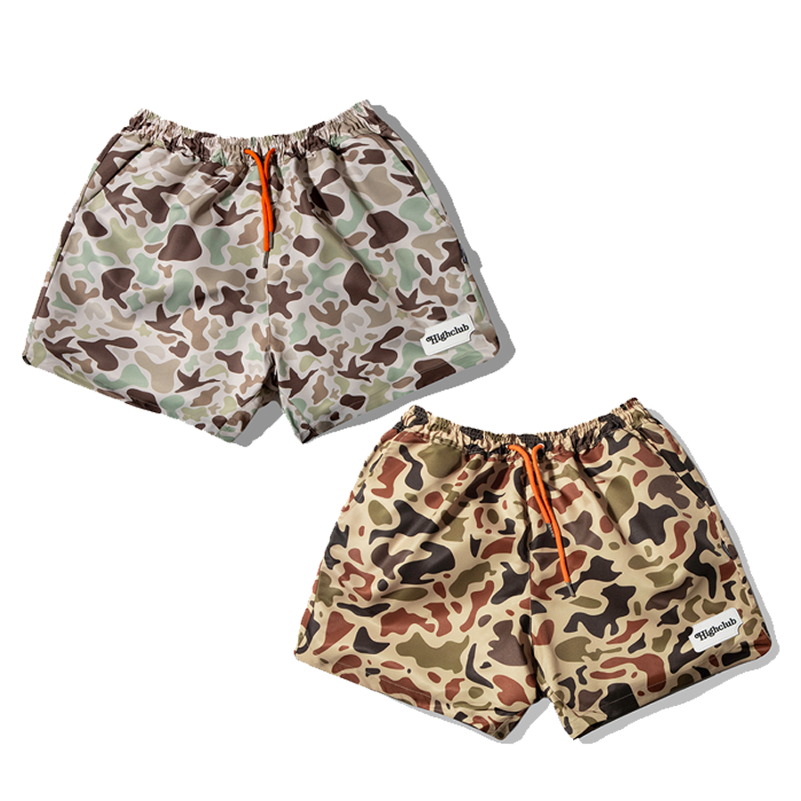 DUCK CAMO SHORTS เอวยางยืด HIGHCLUB