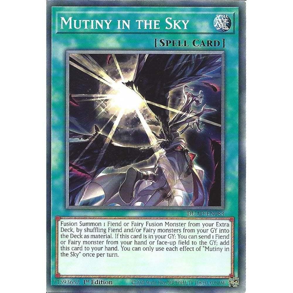 [KW2 Yugioh] [EN-UK] การ์ด DUAD-EN083 Mutiny in the Sky : การ์ดทั่วไป : รุ่นที่ 1
