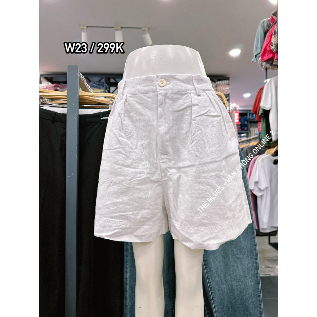 กางเกงขาสั้นลินินผู้หญิง - The Blues W23