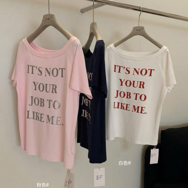 WGWE•: เสื้อยืดแขนกุดเปิดไหล่ 5866 wgwe สินค้า QC