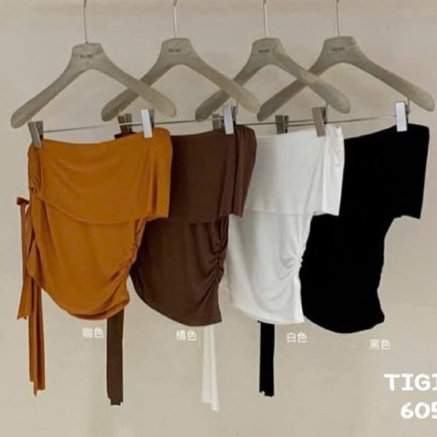 WGWE• เสื้อยืดเปิดไหล่ 6054 wgwe สินค้า QC 4 สี