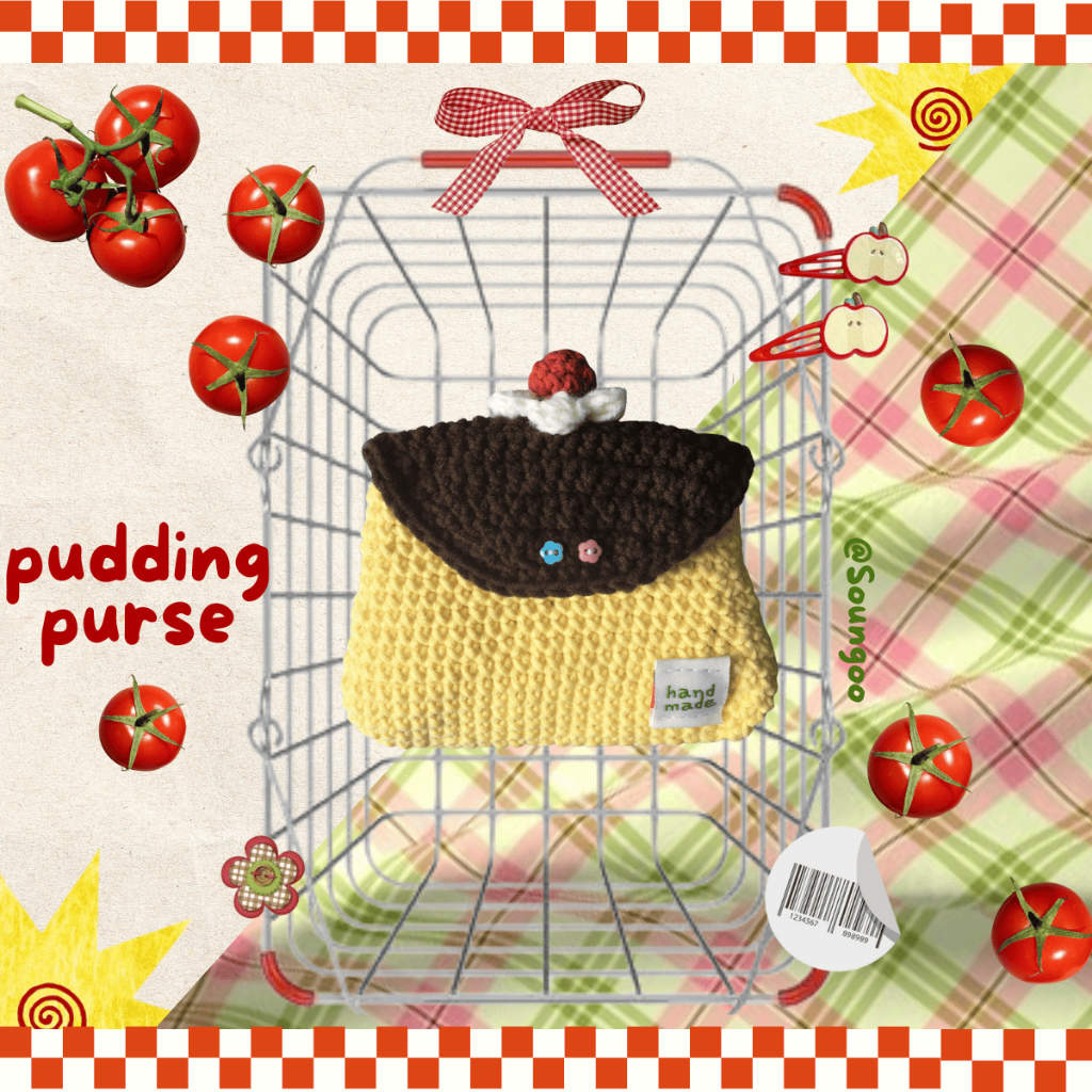 WOOL PUDDING WALLET | MINI PUDDING PURSE