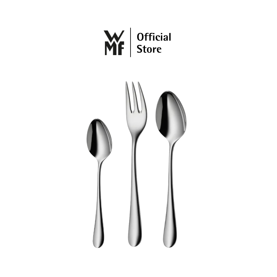 WMF ชุดช้อนและส้อมสําหรับงานปาร์ตี้กาแฟทําจากโครเมียมป้องกันสแตนเลสกันรอยขีดข่วนทนทาน