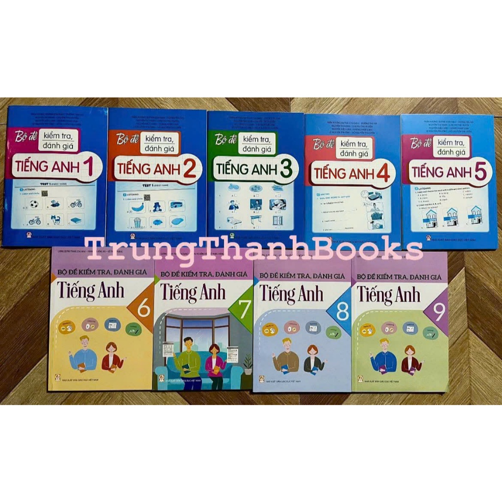 หนังสือ - ชุดทดสอบและประเมินภาษาอังกฤษ 1, 2, 3, 4, 5, 6, 7, 8, 9 (ตัวเลือกคอมโบ/odd)