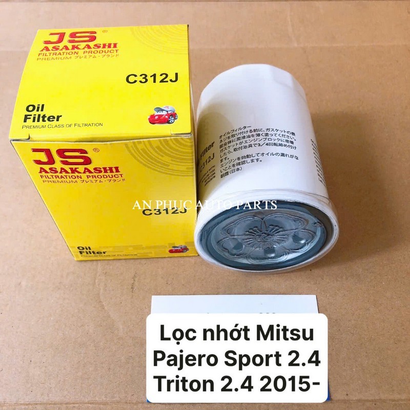 กรองน้ํามันเครื่อง Mitsubishi Pajero Sport 4N15 2.5L เครื่องยนต์ดีเซล 2015-2025 JS Asakashi Japan C3