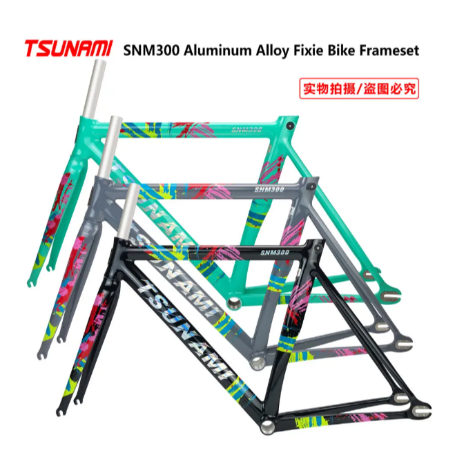 Tsunami SNM300 Fixed Gear เฟรมจักรยานทาสี