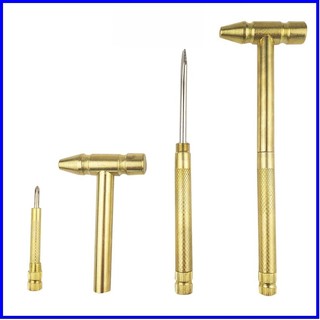Búa mini đa năng, búa cầm tay mini bằng đồng, với 5 công năng tiện lợi - 019