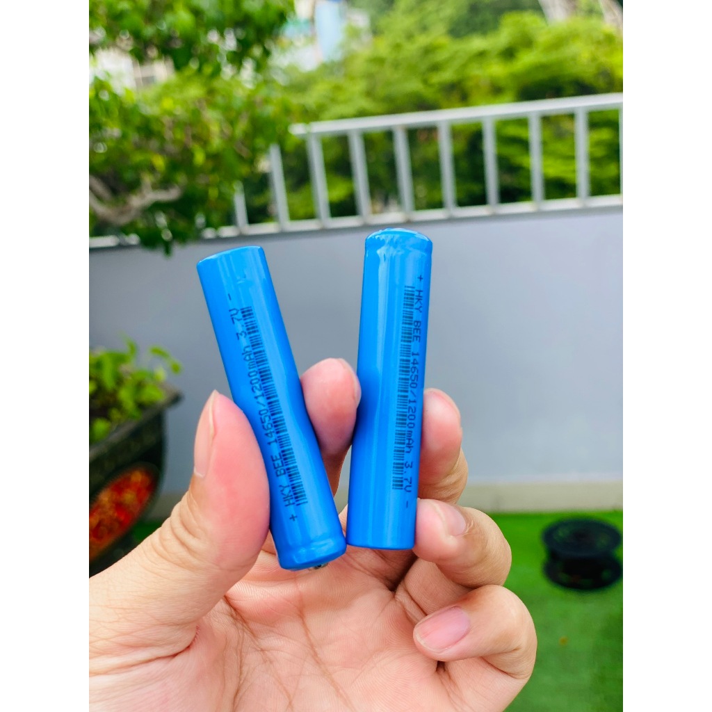 2 แบตเตอรี่ลิเธียมแบบชาร์จไฟได้ 14650 สําหรับ Micro BX7Pro, BX8Pro, ปลอดภัย 3.7V 1200mAh