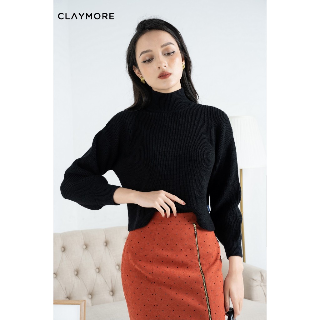 เสื้อสเวตเตอร์คอเต่าพื้นฐานสําหรับผู้หญิงเพื่อให้อบอุ่นในฤดูหนาว CLAYMORE MS C0621W1326LC