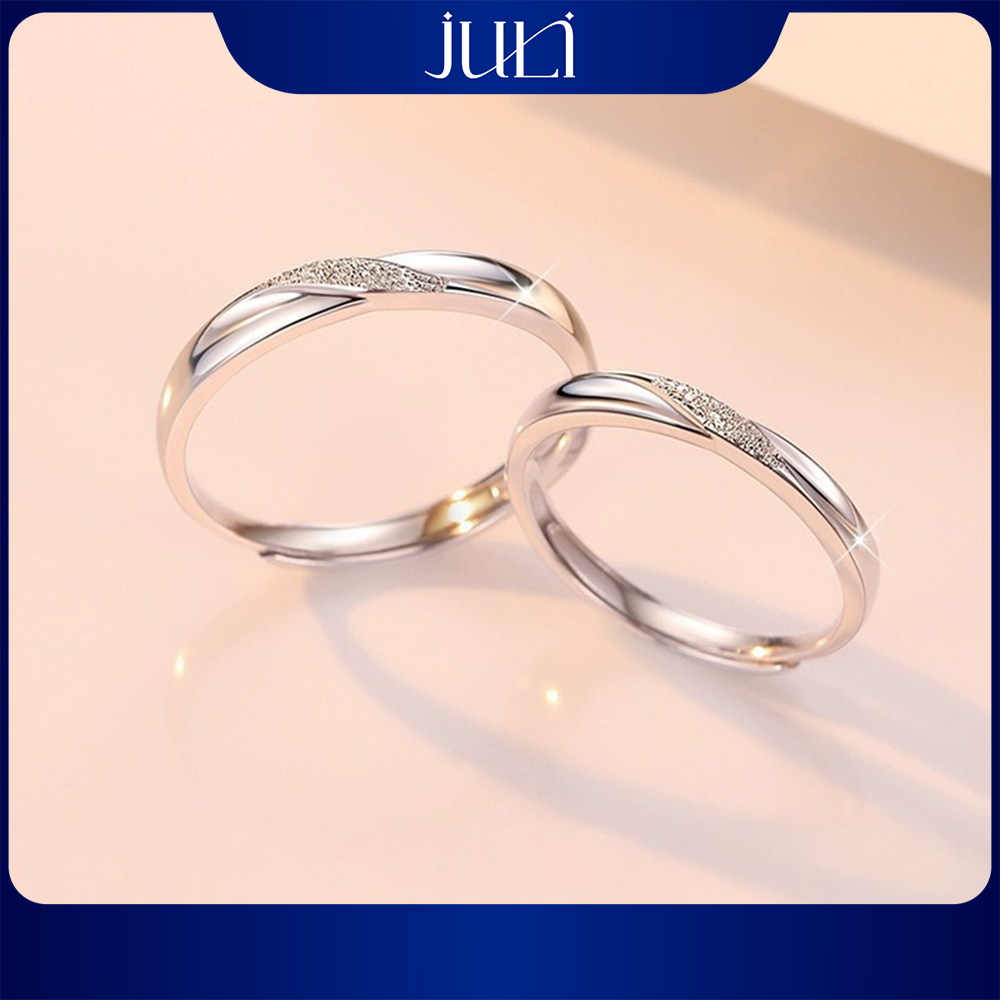 แหวนคู่ฝังเพชร | แหวนแต่งงานสําหรับคู่รัก | แหวนคู่สําหรับคนรัก | ND5502 JULI JEWELRY