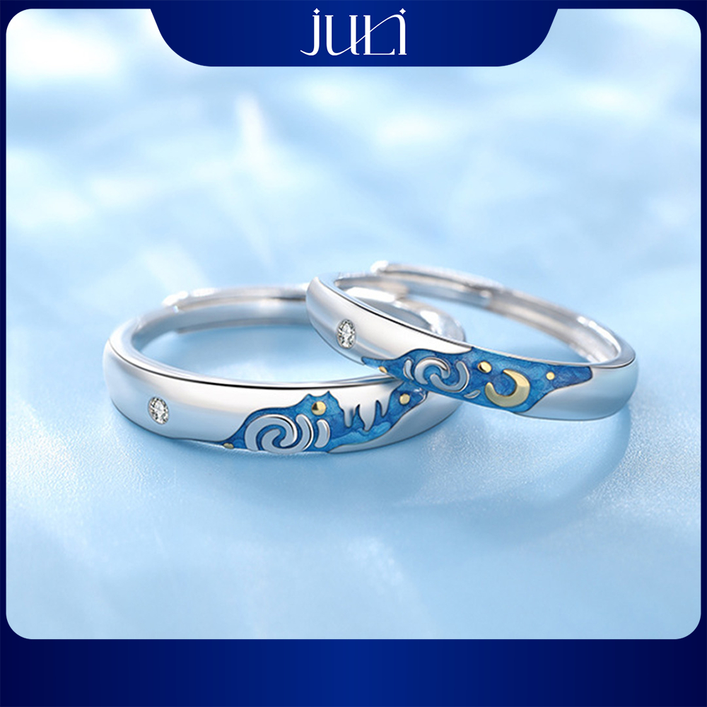 แหวนคู่ฝังเพชร | แหวนแต่งงานสําหรับคู่รัก | แหวนคู่สําหรับคนรัก | ND5503 JULI JEWELRY