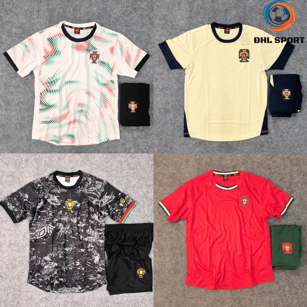 (ผ้ายืดหยุ่น) เสื้อฟุตบอล PORTUBAL สําหรับฤดูกาล 2025/2026 DHL SPORT