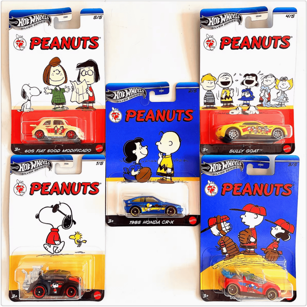 Hot Wheels - Peanuts: 75th Anniversary - Set 5 ชิ้น – Relove Oxley - Vintage, Vinyl & Collectibles -