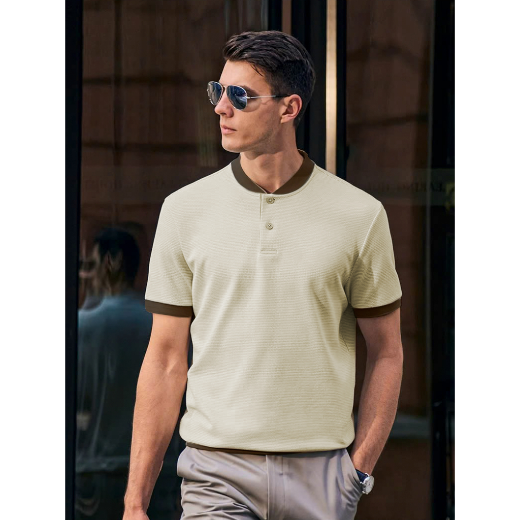 JANISTA เสื้อโปโลผู้ชาย ผ้าคอตตอนจระเข้ CSC ชาย เรียบหรู หรูหรา - ALPHA MAN