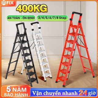 Thang gấp gọn Thang Chữ A Thang Nhôm Gấp Gọn 3-8 Bậc Tải Trọng 500kg Thang kim loại
