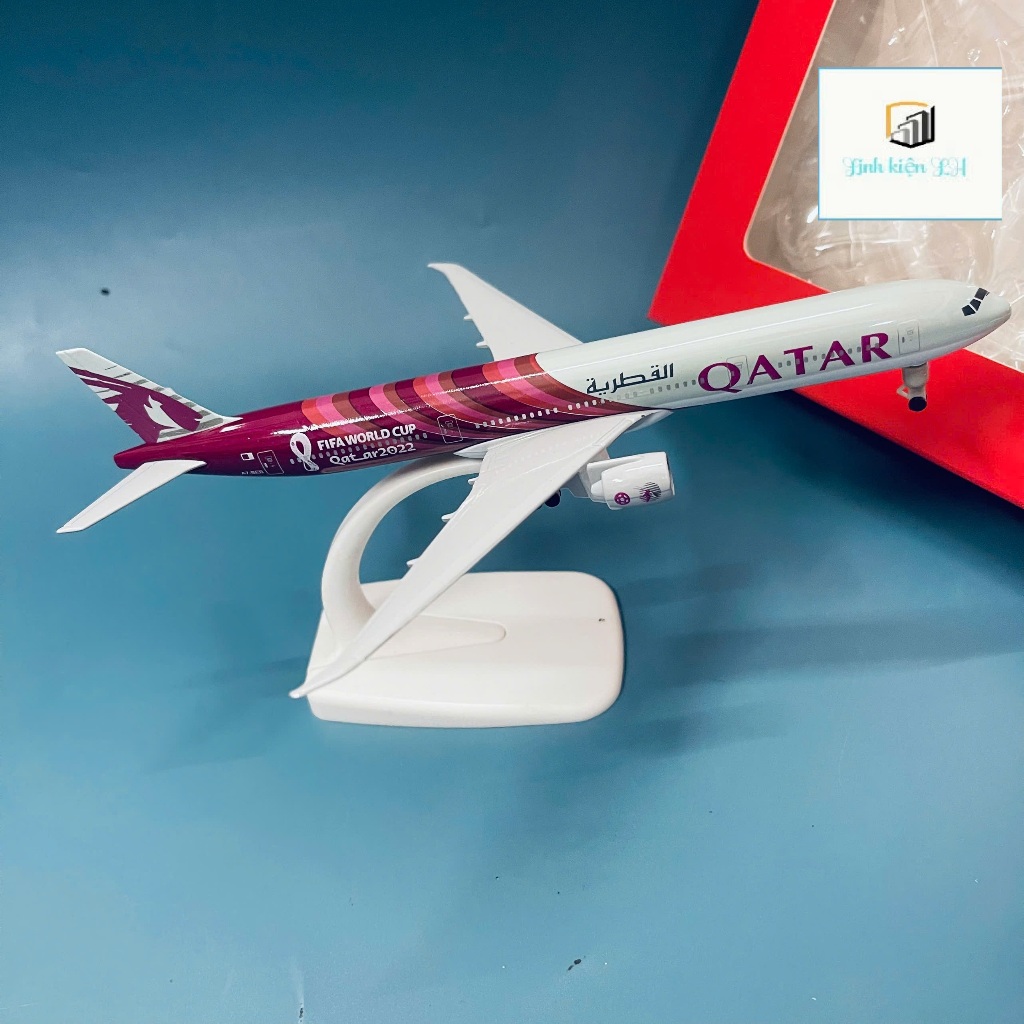 AIRCRAFT MODEL B777 AIRWAY BRAND "QATAR AIRWAY" METAL MATERIAL คุณภาพสูง STATIC COATING TYPE 1