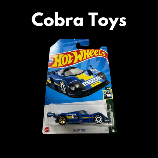 MAZDA 787B BLUE - RETRO RACER 4/10 - Cobra Toys - Hot Wheels - รถโมเดลสเกล 1:64