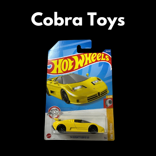 94 BUGATTI EB110 SS YELLOW HW TURBO 5/10 - Cobra Toys - Hot Wheels - รถโมเดลสเกล 1:64