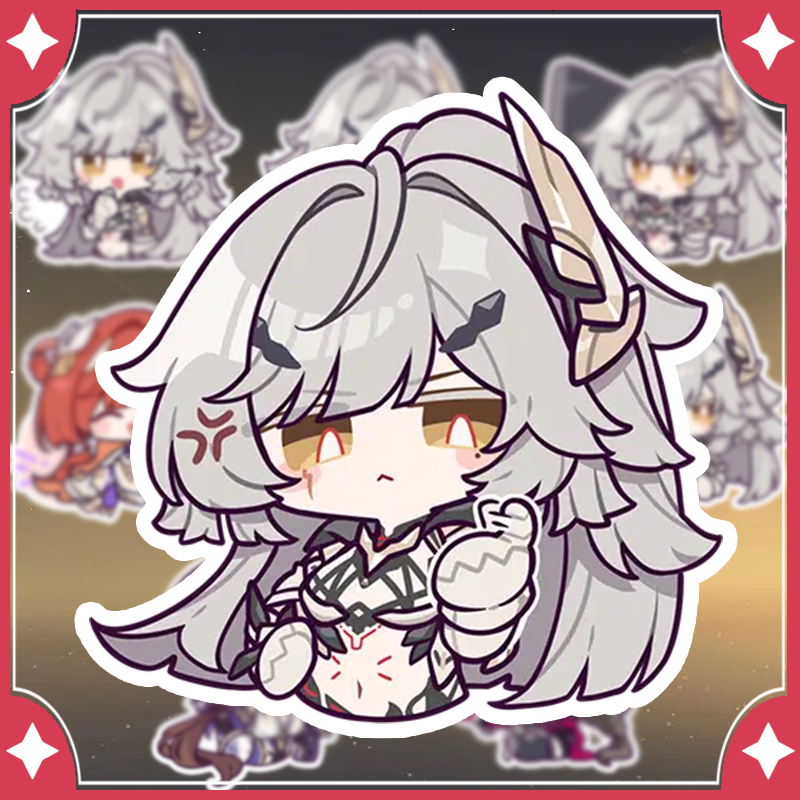 [Honkai Impact] สติ๊กเกอร์ Helia, Ajita และ Senadina (8 รูป)