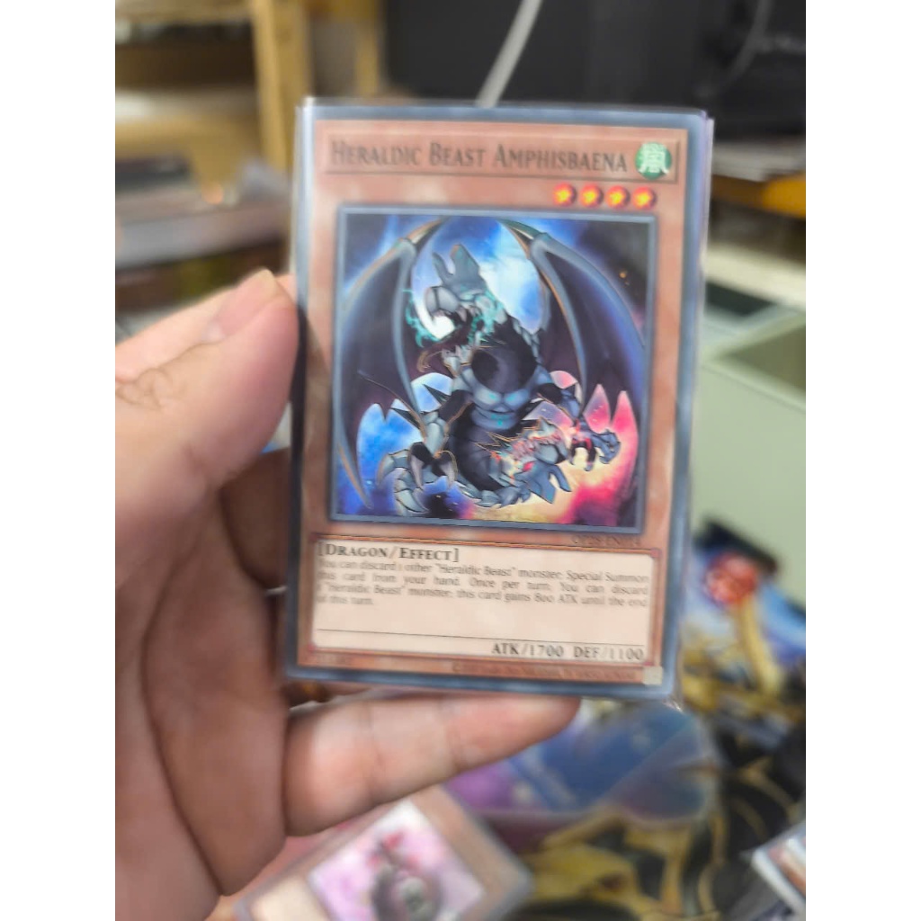 [Yugioh Funny Shop] การ์ด 1 ใบ Heraldic Beast Amphibia -OP28-EN014 - COMMON UK