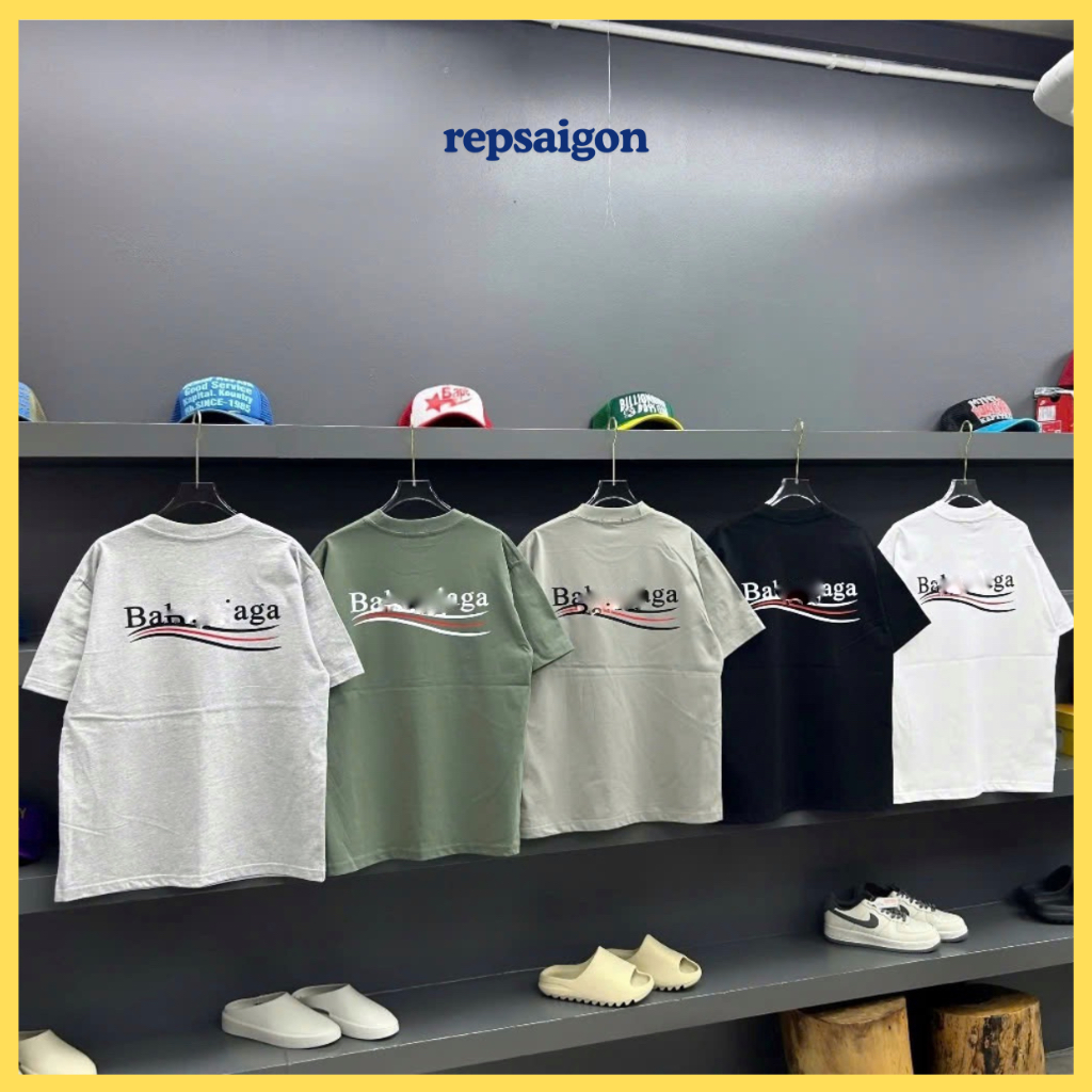 เสื้อยืด Ba Len Chi A Ga พิมพ์ลายการถ่ายเทความร้อน 5D คุณภาพสูง - ผ้าคอตตอน 2 ทาง ดี เท่ - Repsaigon