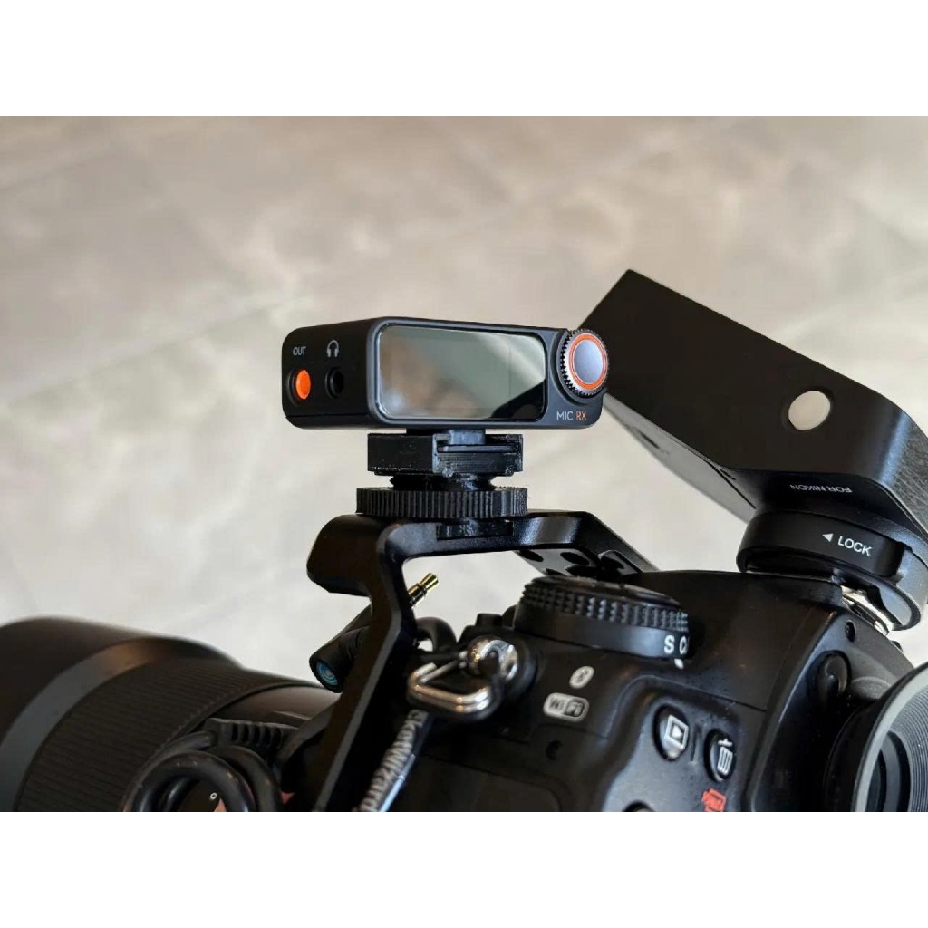 DJI Mic 2 / Mic - Coldshoe/Hotshoe พร้อม RX on Rig สําหรับ DJI Mic 2 / Mic