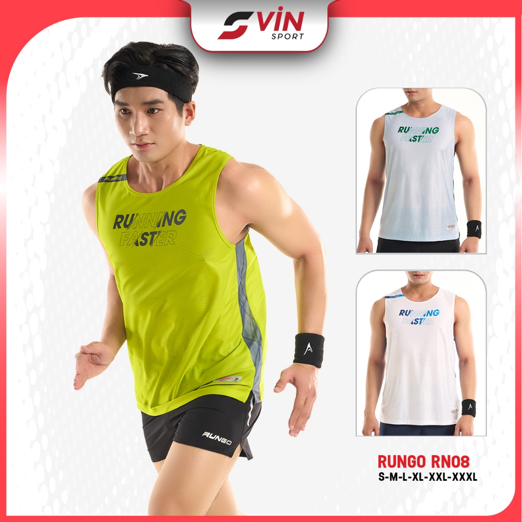 RUNGO RN08 เสื้อกีฬาวิ่งสําหรับบุรุษและสตรี (Unisex Form) - Vin Sport