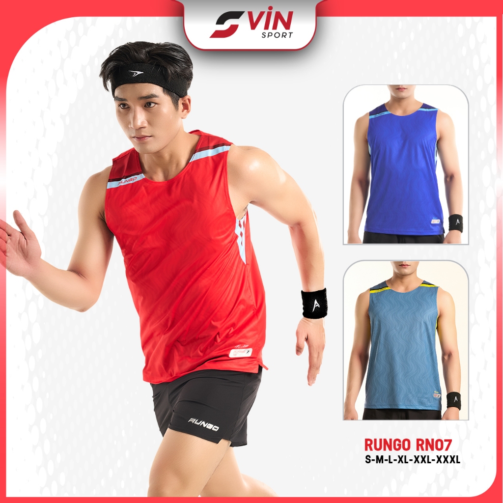 RUNGO RN07 เสื้อกีฬาวิ่งสําหรับบุรุษและสตรี - (Unisex Form) Vin Sport