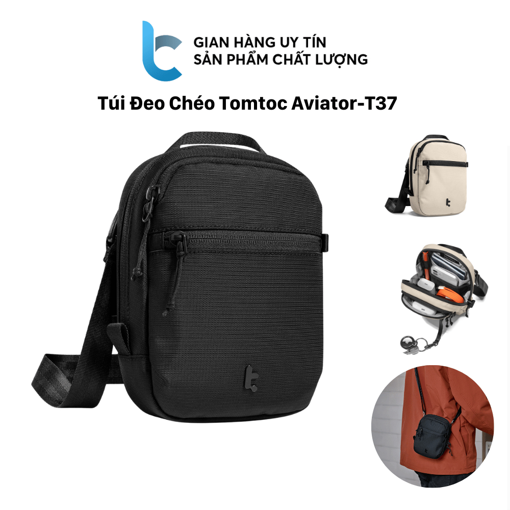 Tomtoc Aviator-T37 Travel Crossbody Bag T37S1 สินค้าของแท้