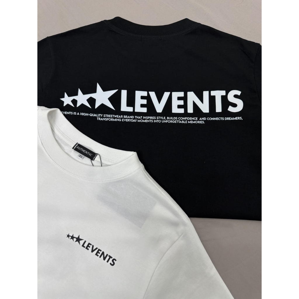 LEVENT เสื้อยืดพื้นฐาน 3 ดาวสําหรับผู้ชายและผู้หญิง THEWIND ผ้าฝ้าย 100% 2-Way DL 260gsm - รูปแบบ Un