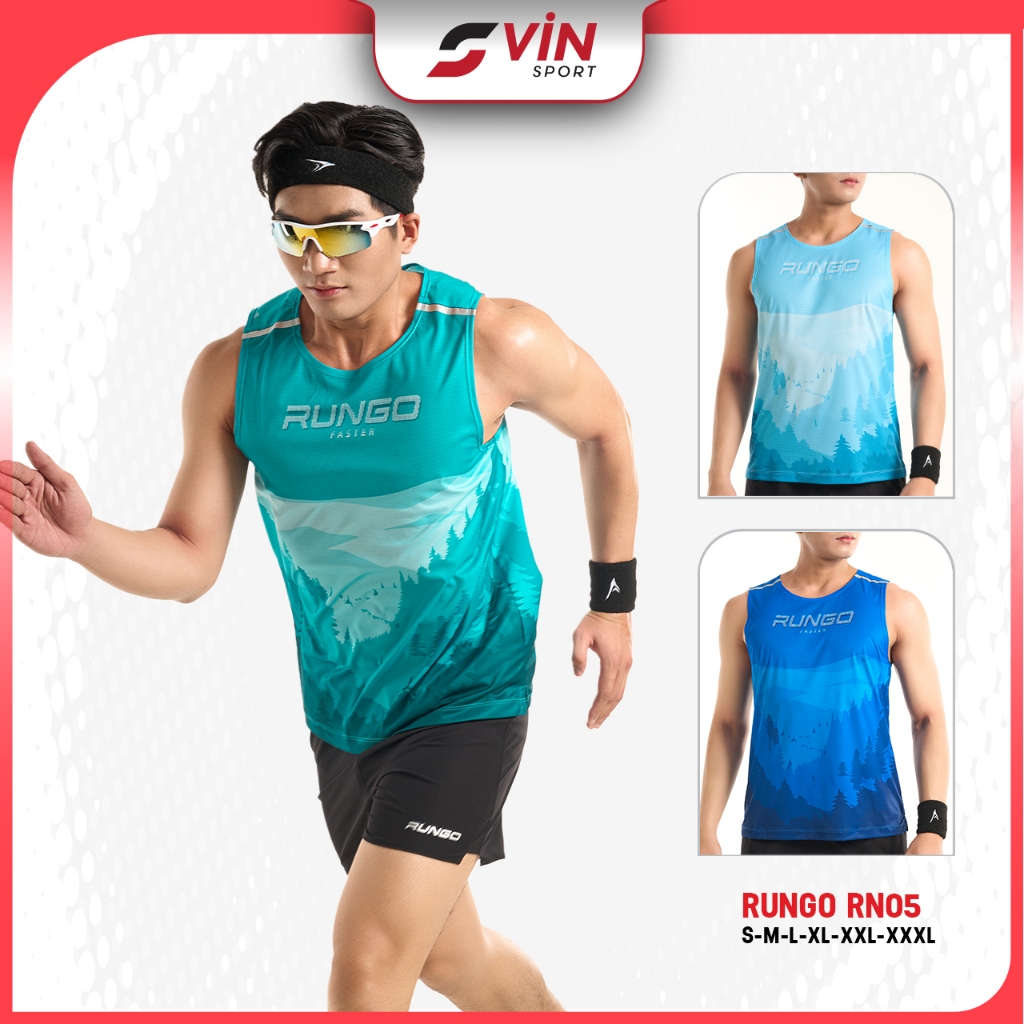 RUNGO RN05 เสื้อวิ่งสําหรับบุรุษและสตรี - (Unisex Form) Vin Sport
