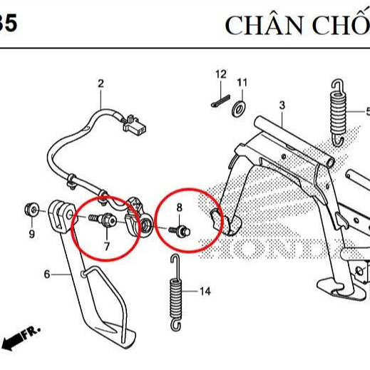 SIDE SLUTS AB / CLICK / VARIO / PCX / SH MODE / SH VIET - ZIN GOODS -90108KZL860 -90147KVY900