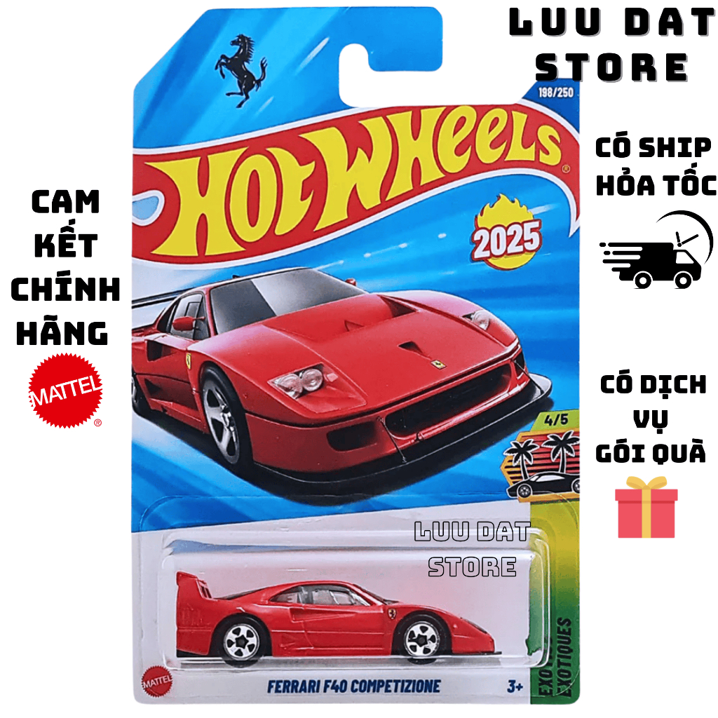 Hot Wheels Ferrari F40 รถโมเดล Competizione
