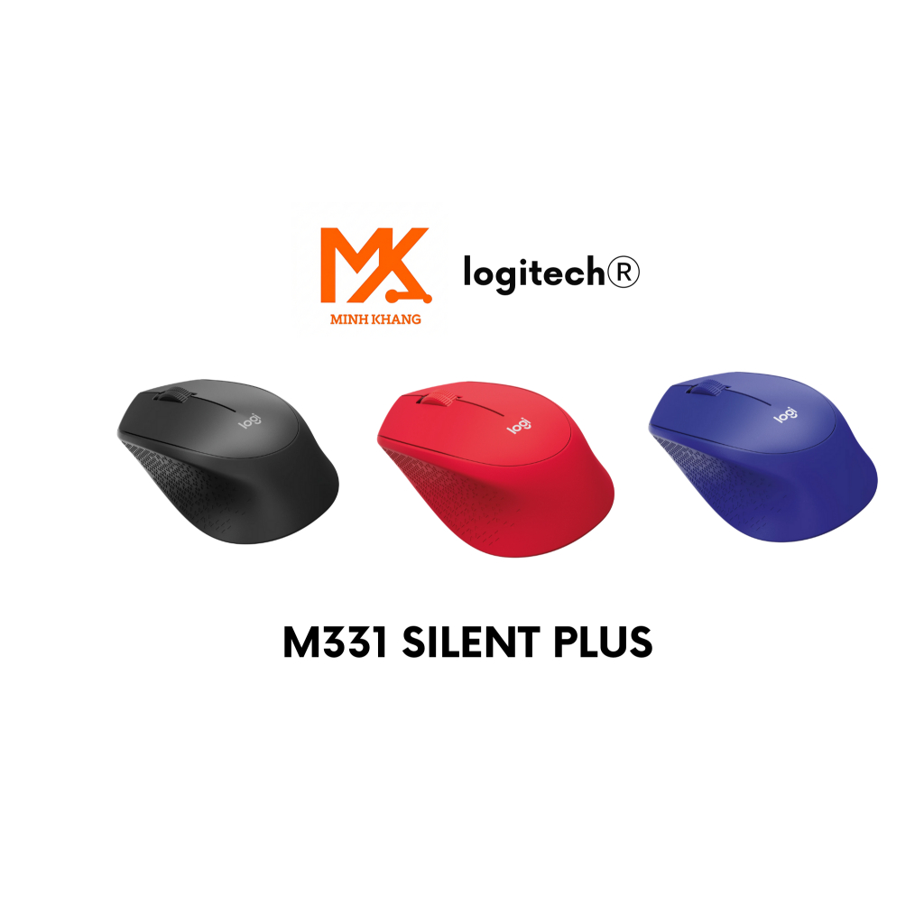 [Logitech ของแท้] เมาส์ไร้สาย Logitech M331 Silent Plus – การเชื่อมต่อ USB ที่เงียบเป็นพิเศษ – แบตเต