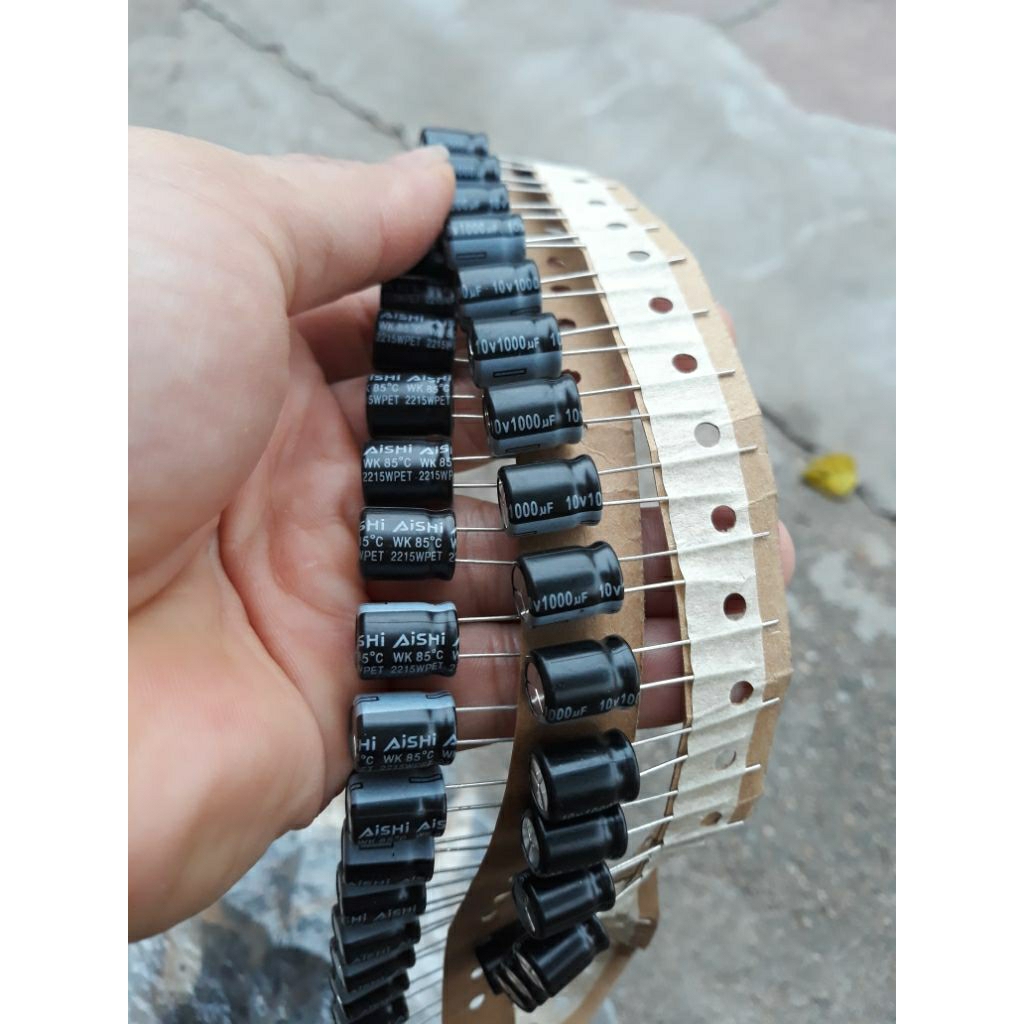 ของแท้ ishi 10v 1000uf ตัวเก็บประจุคอมโบ 50c