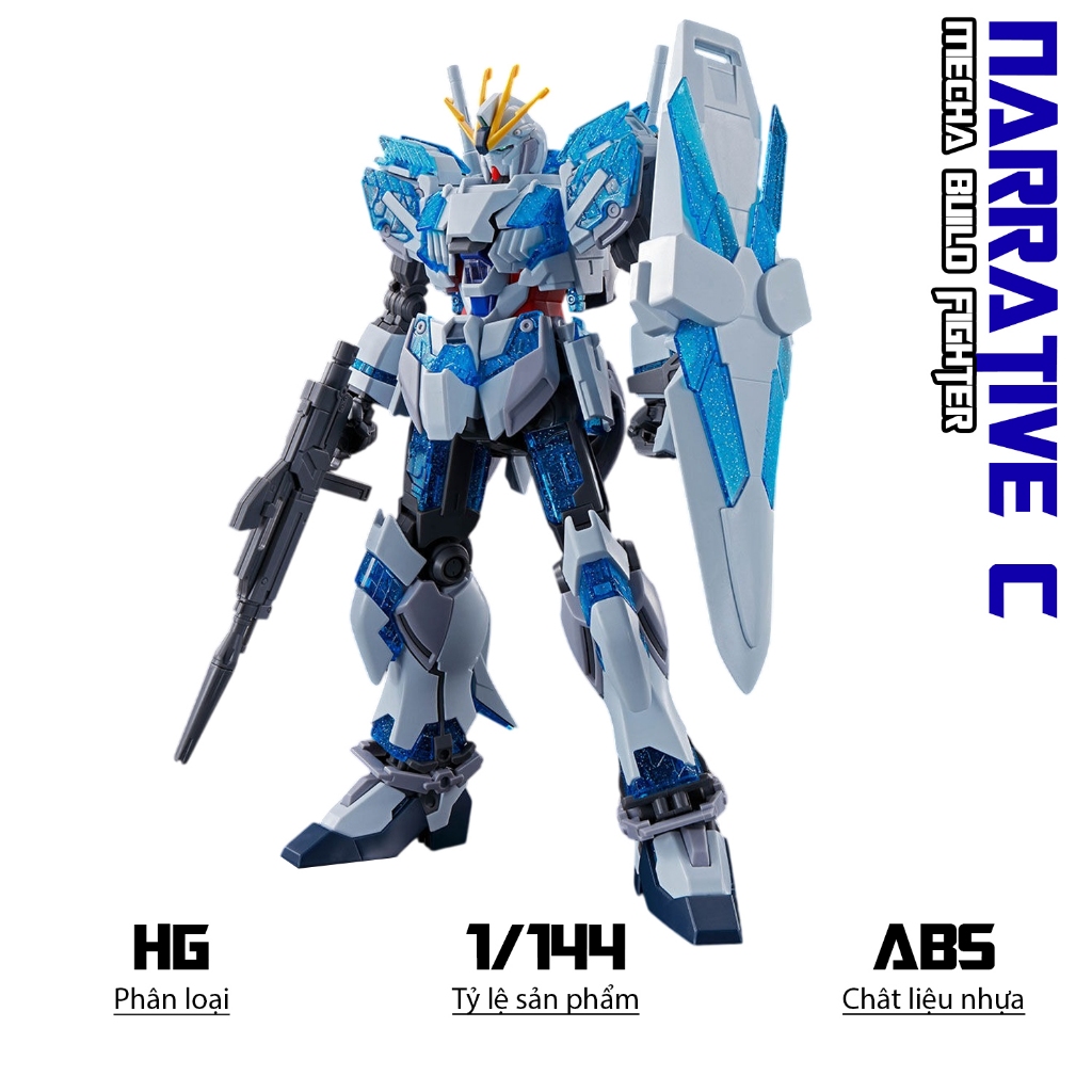 HG Narrative C-packs BLUE Model, 1/144 Mecha, ของเล่นประกอบพลาสติก