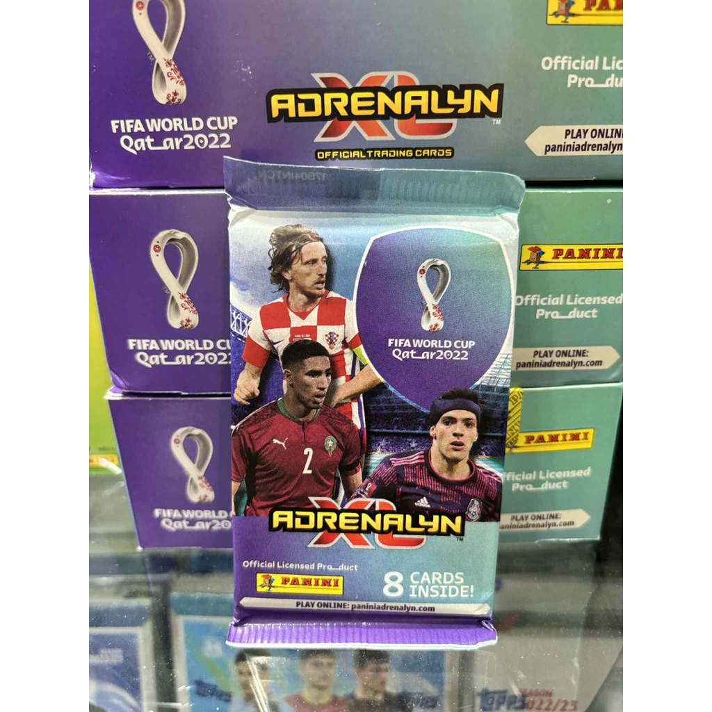 Panini Adrenalyn WC 2022 การ์ดฟุตบอลแพ็ค (8 ใบ)