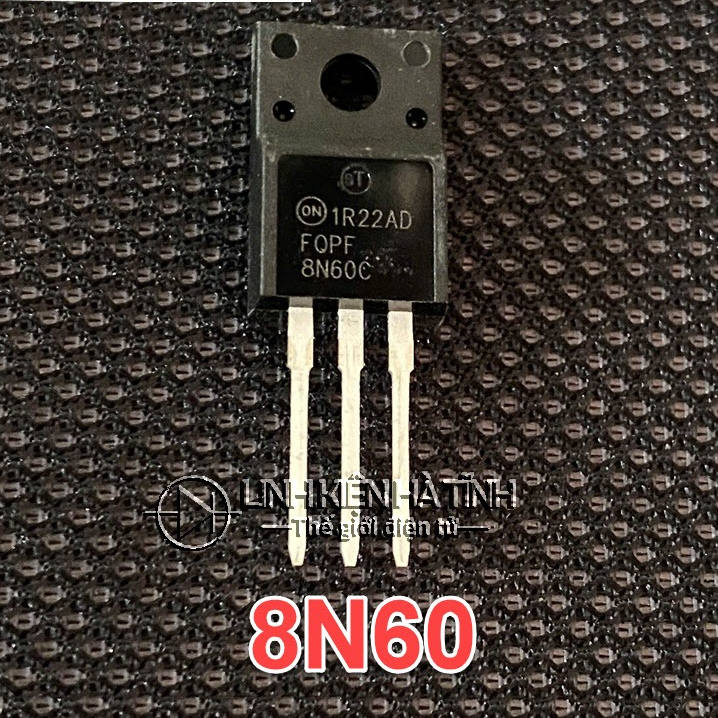 กระเป๋า 5 MOSFET FQPF8N60 8N60C CHANNEL N TO-220 8A / 600V ใหม่