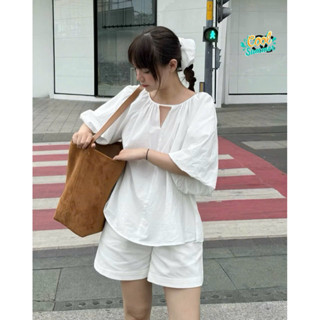 เสื้อผ้า Kenco MA577 เสื้อเชิ้ตแขนพัฟ babydoll