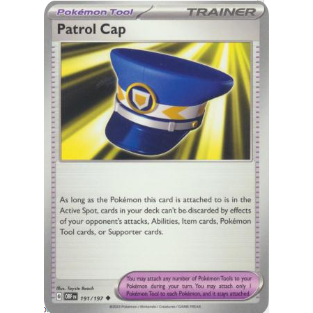 [การ์ดโปเกมอน TCG] Patrol Cap - 191/197 - Uncommon